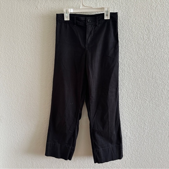 Everlane Women’s Black Dark Charcoal Baggy Wide Leg Pants Trousers Size 26 - Picture 2 of 9